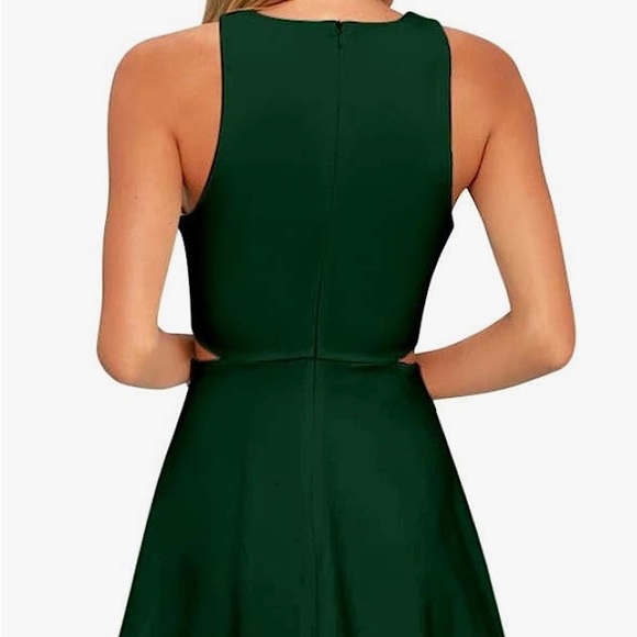 Green cutout mini dress - Picture 2 of 2